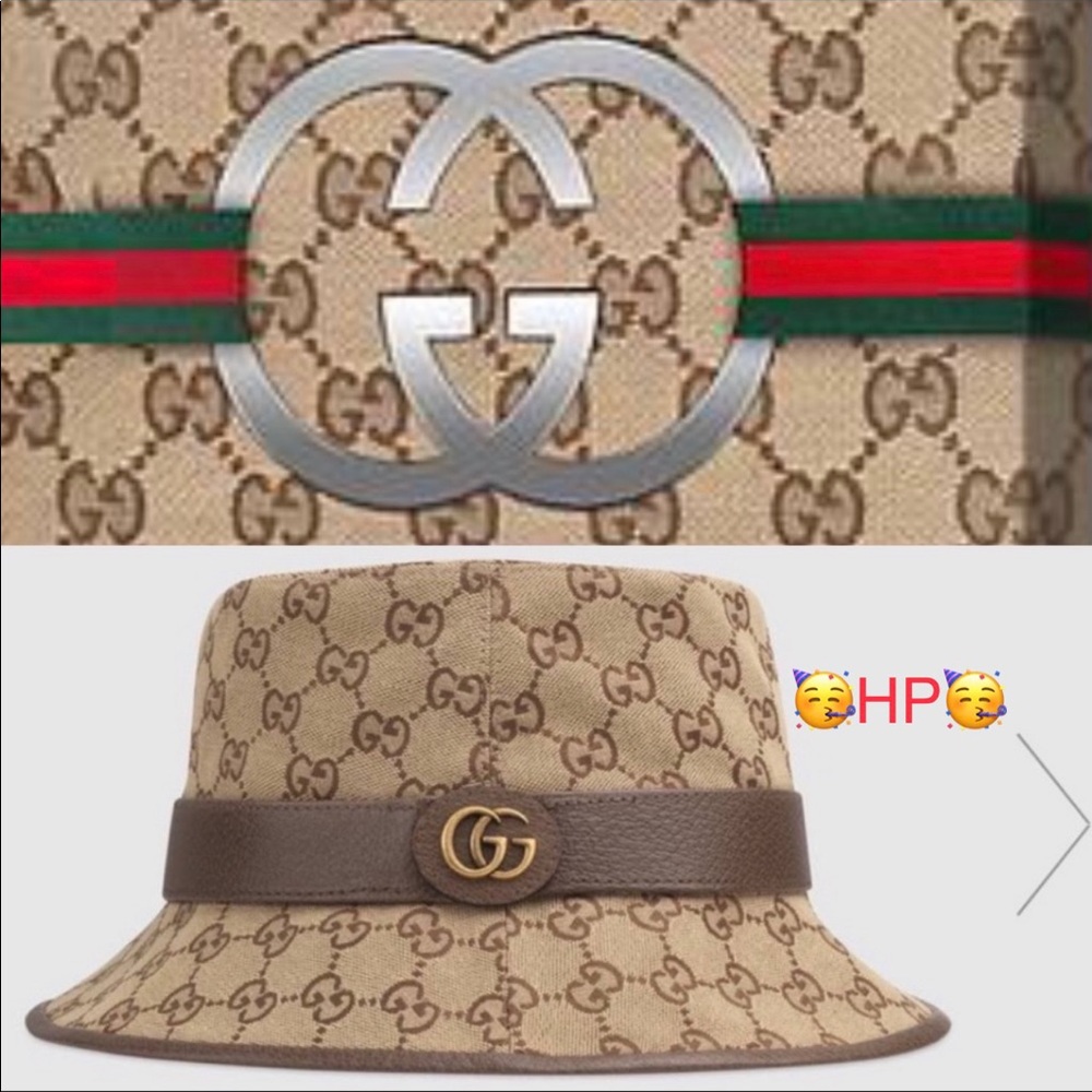 SOLD‼️🥳🎉HP🥳 Gucci fedora canvas GG hat PRICE IS FIRM ‼️ - Picture 2 of 12